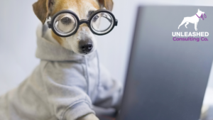 Happy Dog Trainer Leading Group Training for Puppies